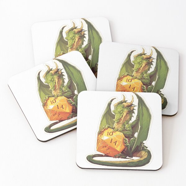 Item preview, Dragon with Dice Table Top Games Sticker designed and sold by VintageVibesKC1.