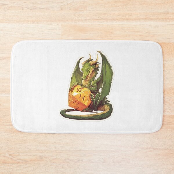 Item preview, Dragon with Dice Table Top Games Sticker designed and sold by VintageVibesKC1.