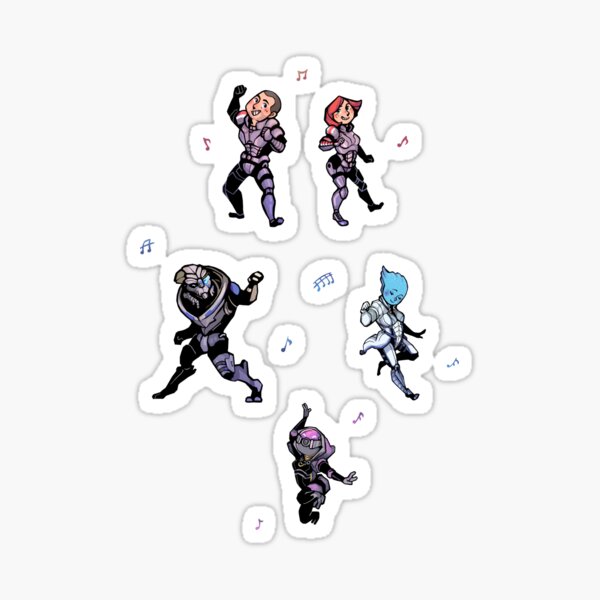 Mass Effect Dance Party Sticker