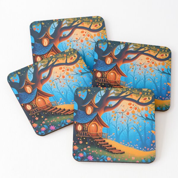 Item preview, It is Nighttime and the Guardian of the Enchanted Forest Realm is Already Asleep. - Naive Art designed and sold by Second Draft Visuals.