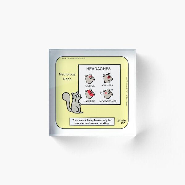 Item preview, Squirrel Headache Cartoon designed and sold by CartoonistSheri.