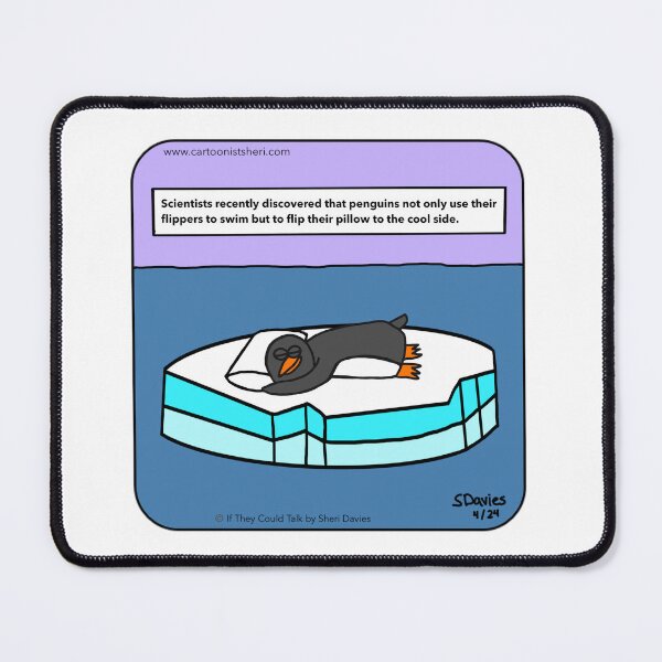 Item preview, Penguin Pillow Cartoon designed and sold by CartoonistSheri.