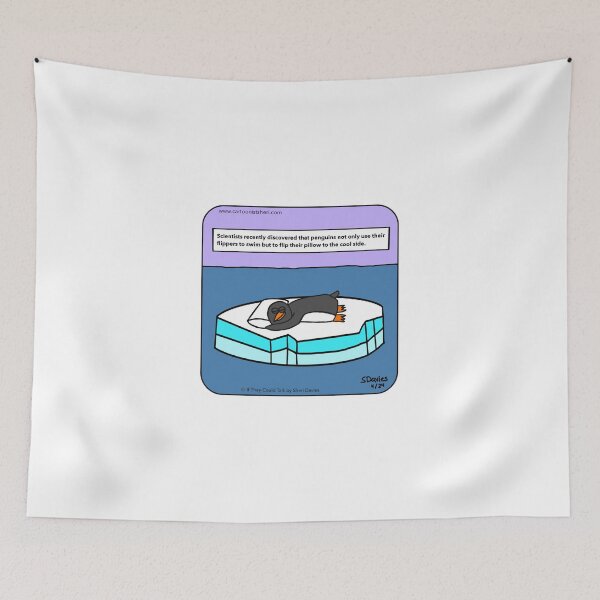 Item preview, Penguin Pillow Cartoon designed and sold by CartoonistSheri.