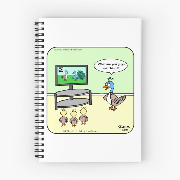 Item preview, Peacock TV Cartoon designed and sold by CartoonistSheri.