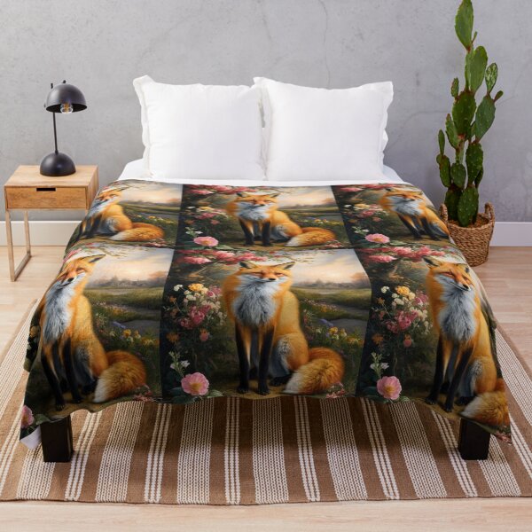 Artikelvorschau, Fuchs-Porträt. Frühlingsfuchs, Blumenfuchs, Vintage-Fuchs, Fuchs-Gemälde, Rembrandt van Rijnstyle entworfen und verkauft von FoxVibes.