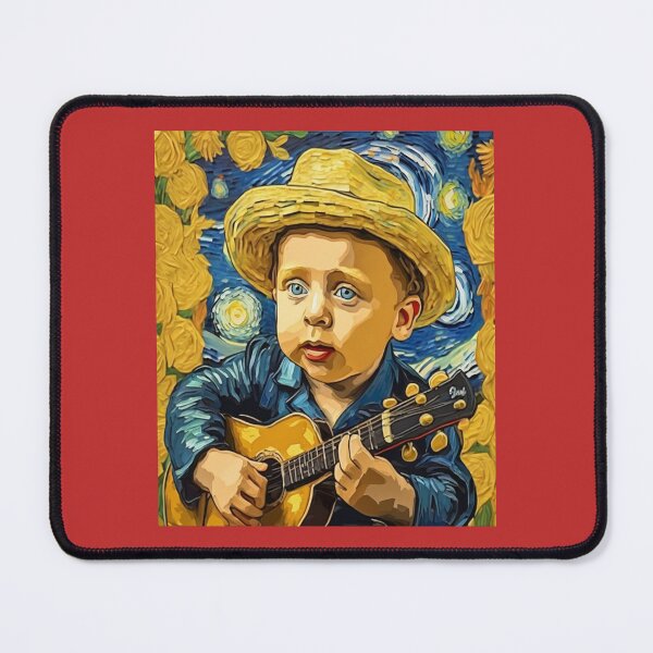 Item preview, "Melodies of Innocence: The Guitar-Playing Child" designed and sold by Artisticanvas.