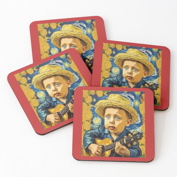 Item preview, "Melodies of Innocence: The Guitar-Playing Child" designed and sold by Artisticanvas.