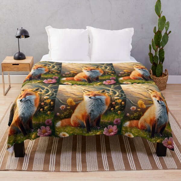 Artikelvorschau, Fuchs-Porträt. Frühlingsfuchs, Blumenfuchs, Vintage-Fuchs, Fuchs-Gemälde, Rembrandt van Rijnstyle entworfen und verkauft von FoxVibes.