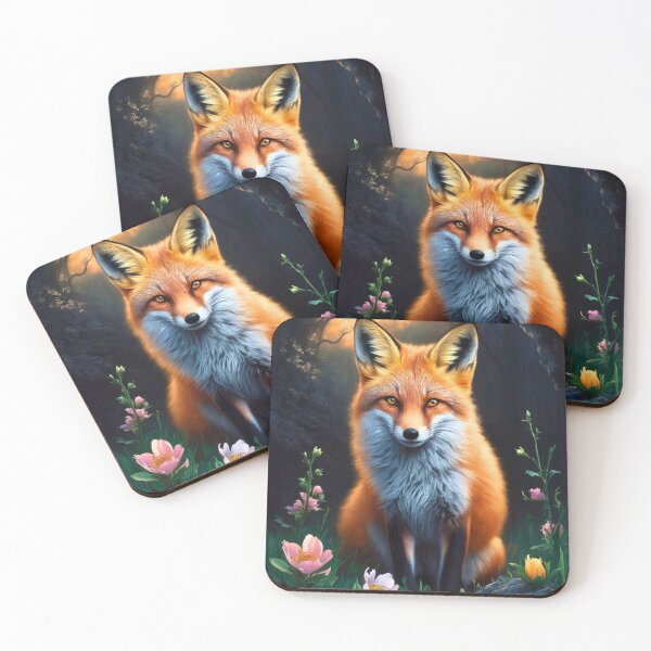 Artikelvorschau, Fuchs-Porträt. Frühlingsfuchs, Blumenfuchs, Vintage-Fuchs, Fuchs-Gemälde, Rembrandt van Rijnstyle entworfen und verkauft von FoxVibes.