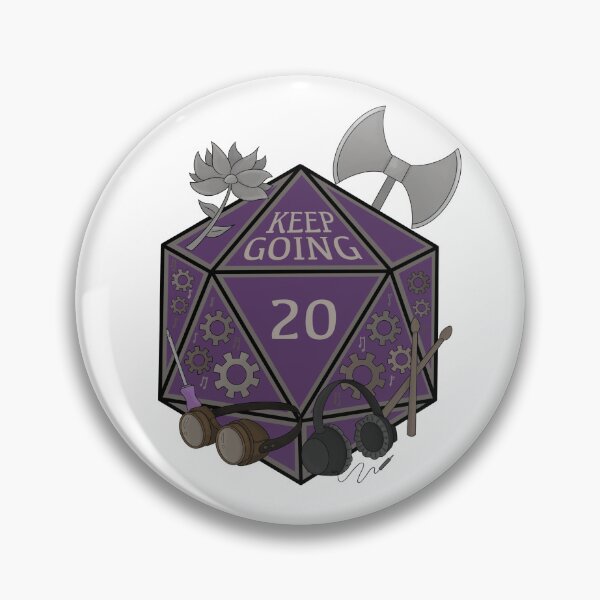 Item preview, Gorgug Thistlespring Junior Year D20 designed and sold by citrinecreates.