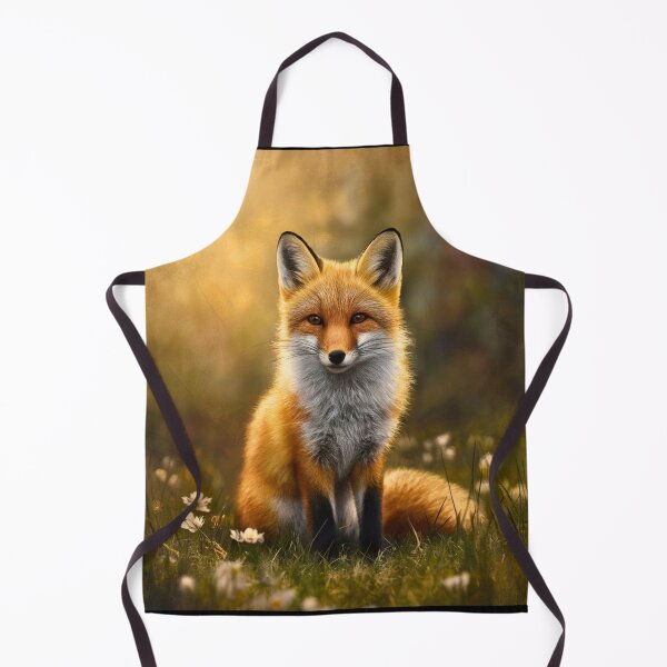 Item preview, Fox Portrait. Spring fox, floral fox, vintage fox, fox painting, Rembrandt van Rijnstyle designed and sold by FoxVibes.