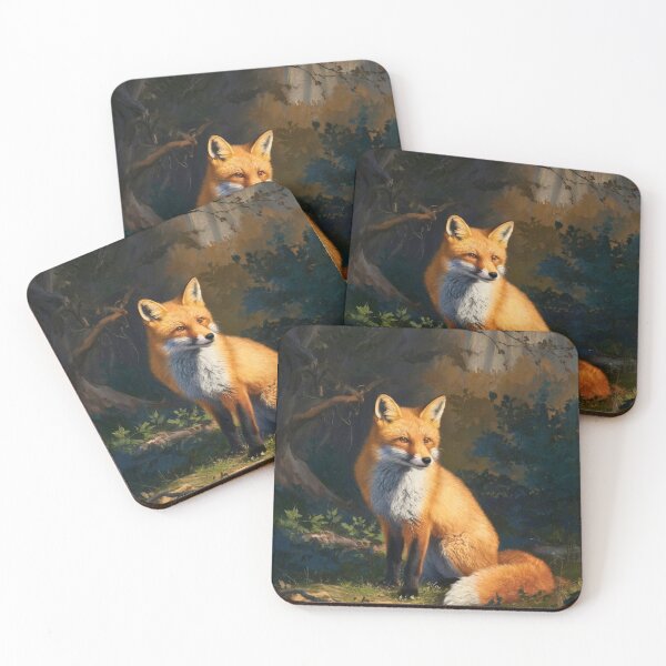 Artikelvorschau, Fuchs-Porträt. Frühlingsfuchs, Blumenfuchs, Vintage-Fuchs, Fuchs-Gemälde, Rembrandt van Rijnstyle entworfen und verkauft von FoxVibes.