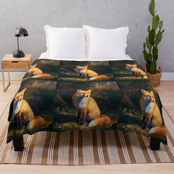Artikelvorschau, Fuchs-Porträt. Frühlingsfuchs, Blumenfuchs, Vintage-Fuchs, Fuchs-Gemälde, Rembrandt van Rijnstyle entworfen und verkauft von FoxVibes.