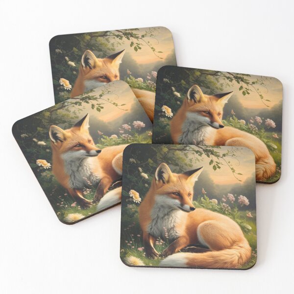 Artikelvorschau, Fuchs-Porträt. Frühlingsfuchs, Blumenfuchs, Vintage-Fuchs, Fuchs-Gemälde, Rembrandt van Rijnstyle entworfen und verkauft von FoxVibes.