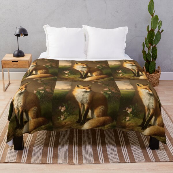 Artikelvorschau, Fuchs-Porträt. Frühlingsfuchs, Blumenfuchs, Vintage-Fuchs, Fuchs-Gemälde, Rembrandt van Rijnstyle entworfen und verkauft von FoxVibes.