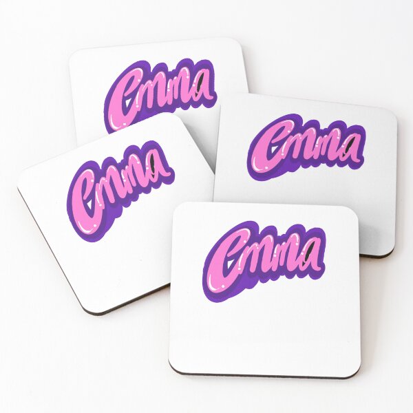 Item preview, Emma popular girls first name in cursive pink lettering with purple outline. Personalized personalised customised name Emma designed and sold by Artonmytee.