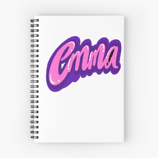 Artikelvorschau, Emma, beliebter Vorname für Mädchen in rosa Schreibschrift mit violetter Umrandung. Personalisierter, individueller Name Emma entworfen und verkauft von Artonmytee.