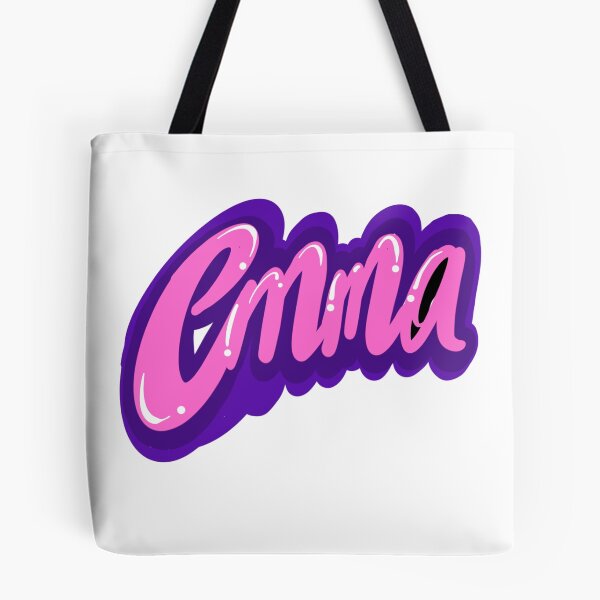 Artikelvorschau, Emma, beliebter Vorname für Mädchen in rosa Schreibschrift mit violetter Umrandung. Personalisierter, individueller Name Emma entworfen und verkauft von Artonmytee.