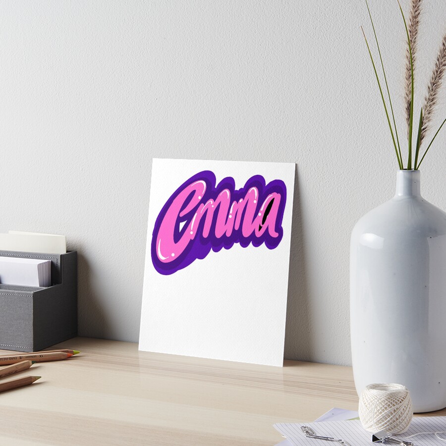 Emma popular girls first name in cursive pink lettering with