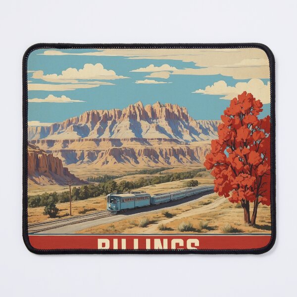 Item preview, Billings Montana USA Vintage Travel Tourism  designed and sold by TravelersGems.