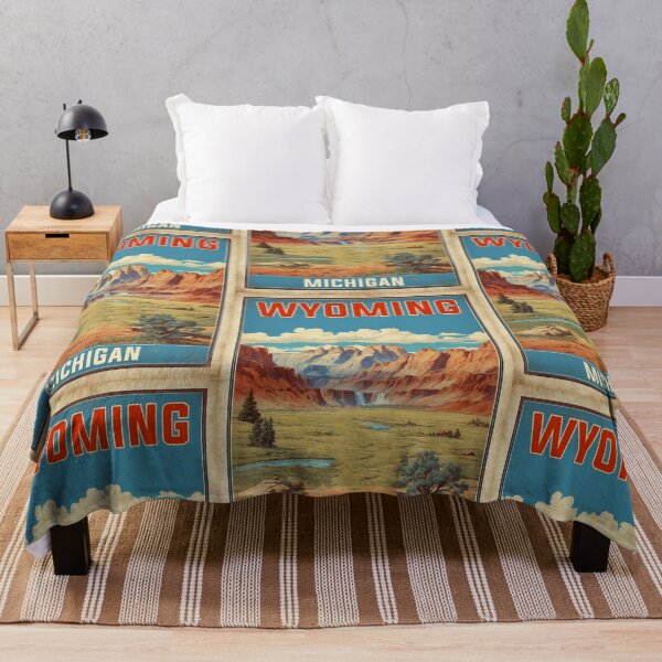 Item preview, Wyoming Michigan USA Vintage Travel Tourism designed and sold by TravelersGems.
