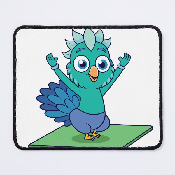 Item preview, Fluffy Little Peacock Practicing Yoga designed and sold by omerfdln34.