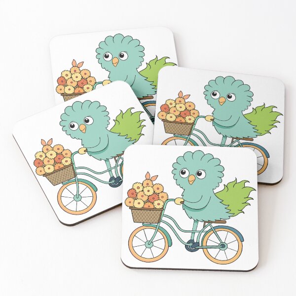 Item preview, Fluffy Little Peacock Riding a Bicycle designed and sold by omerfdln34.