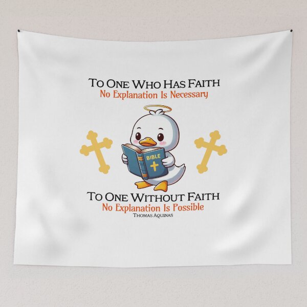 Item preview, st thomas aquinas Duck designed and sold by LemuellTrends.
