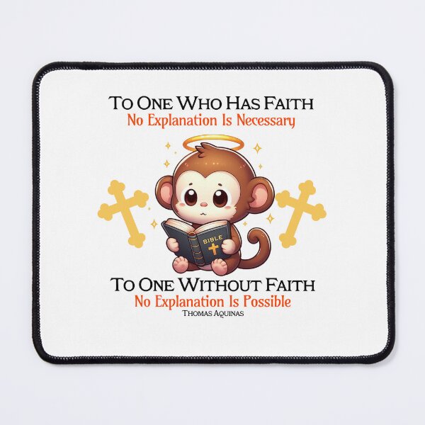 Item preview, st thomas aquinas monkey designed and sold by LemuellTrends.
