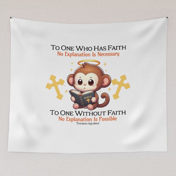 Item preview, st thomas aquinas monkey designed and sold by LemuellTrends.