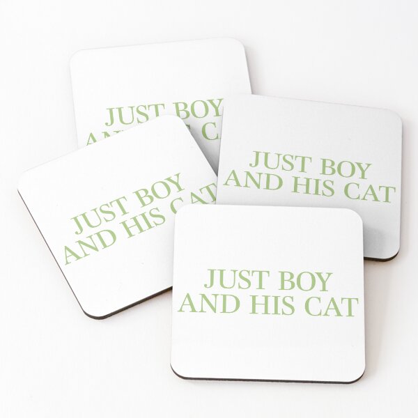 Item preview, Just a boy and his cat designed and sold by Lashmit Alcalá.