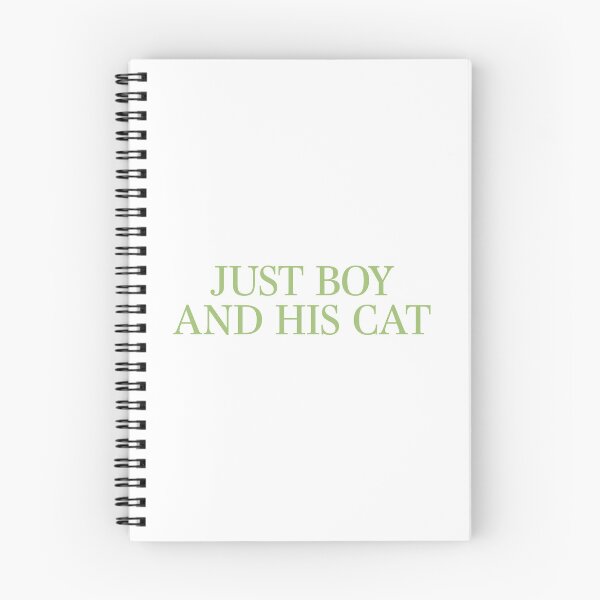 Item preview, Just a boy and his cat designed and sold by Lashmit Alcalá.