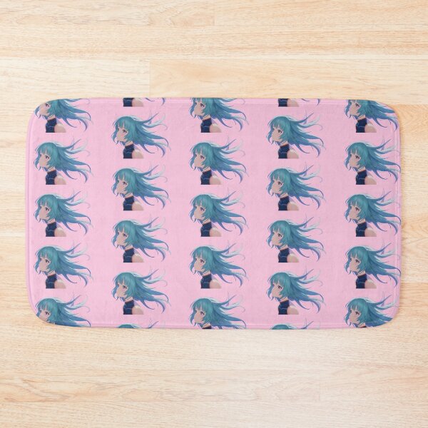 Item preview, Blue Haired Anime Girl Pink designed and sold by Jin-Ai.