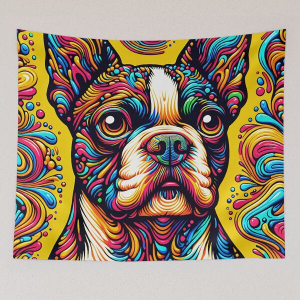 Item preview, Abstract Boston Terrier Art designed and sold by TheAnimalZ00.