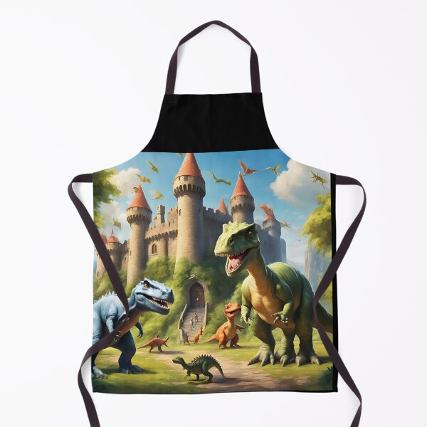 Item preview, Dinosaurs surround the castle designed and sold by CCEINnoc.