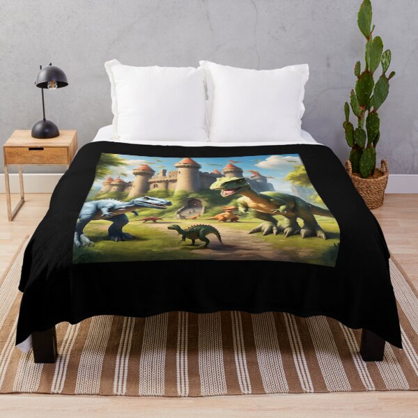 Item preview, Dinosaurs surround the castle designed and sold by CCEINnoc.
