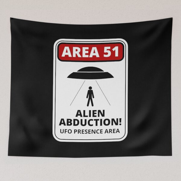 Item preview, signpost, area 51, alien abduction designed and sold by Numbers-Art.