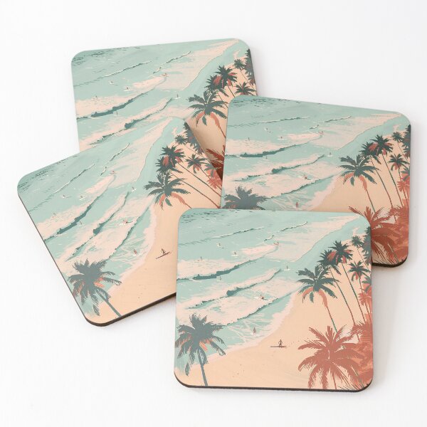 Item preview, Coastal Retro Art designed and sold by SurfolioPrints.