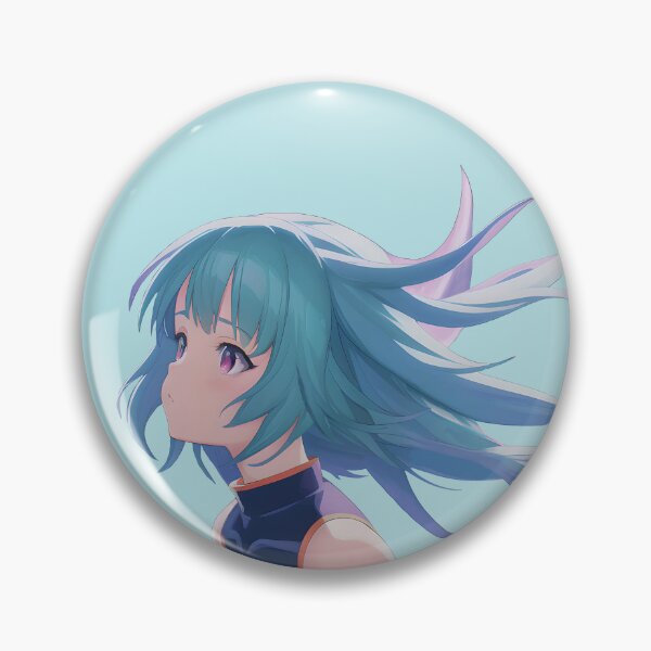 Item preview,  Blue Haired Anime Girl Blue designed and sold by Jin-Ai.