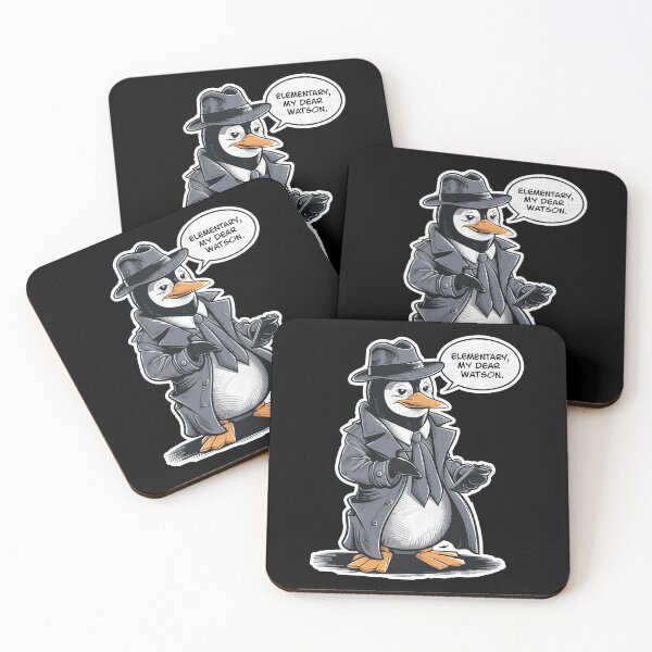 Item preview, Cute Penguin Sherlock Homes Funny Detective Kawaii t-Shirt designed and sold by Witty Shirts.