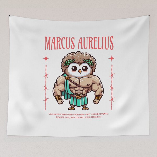 Item preview, marcus aurelius quotes Owl designed and sold by LemuellTrends.