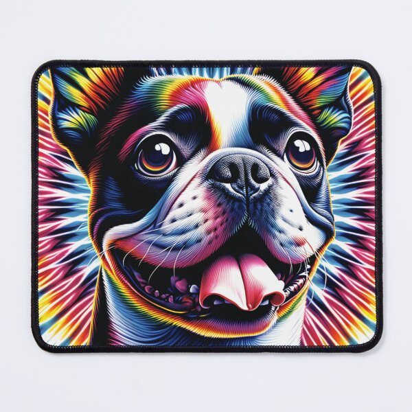 Item preview, Tie Dye Boston Terrier Face designed and sold by TheAnimalZ00.