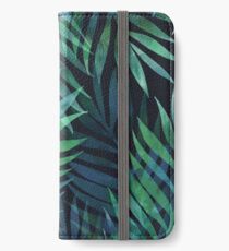 Vinilo o funda para iPhone Palmas verde oscuro deja patrón