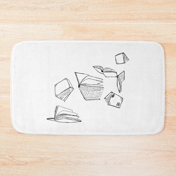 Item preview, Falling Books (Book Rain) - black designed and sold by Neadoodles.