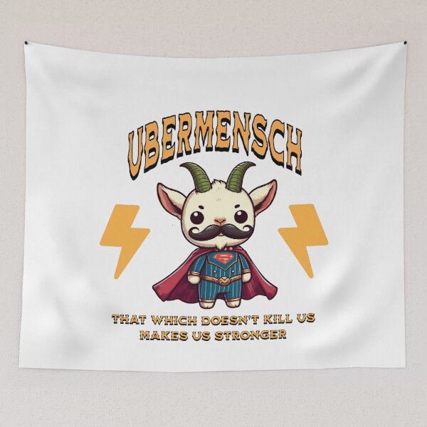 Item preview, nietzsche ubermensch Goat designed and sold by LemuellTrends.