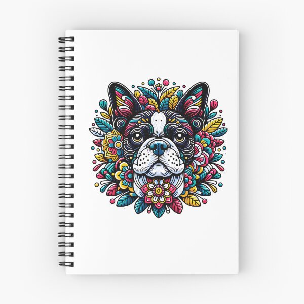 Item preview, Boston Terrier Abstract Flowers designed and sold by TheAnimalZ00.