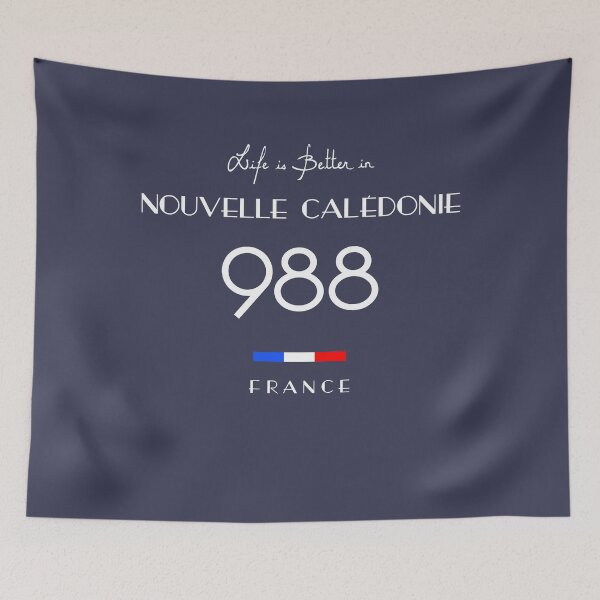 Item preview, Life is better in NOUVELLE CALÉDONIE Number 988 France  designed and sold by frenchsalsa.