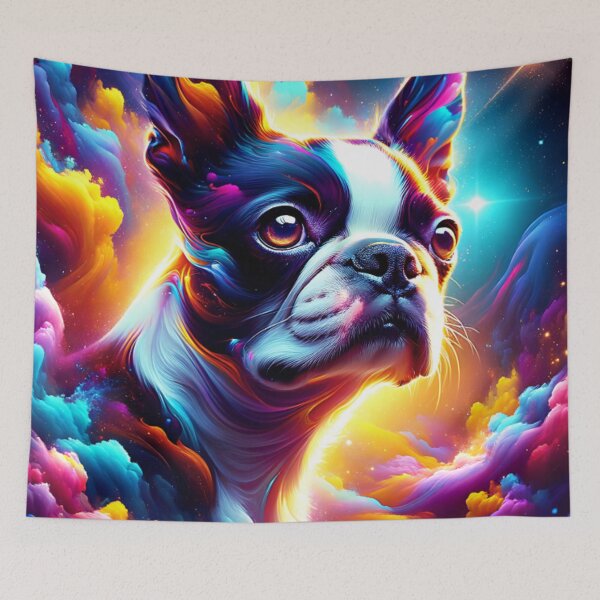 Item preview, Celestial Space Boston Terrier designed and sold by TheAnimalZ00.