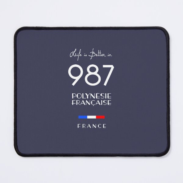 Item preview, Life is better in POLYNÉSIE FRANÇAISE Number 987 France designed and sold by frenchsalsa.