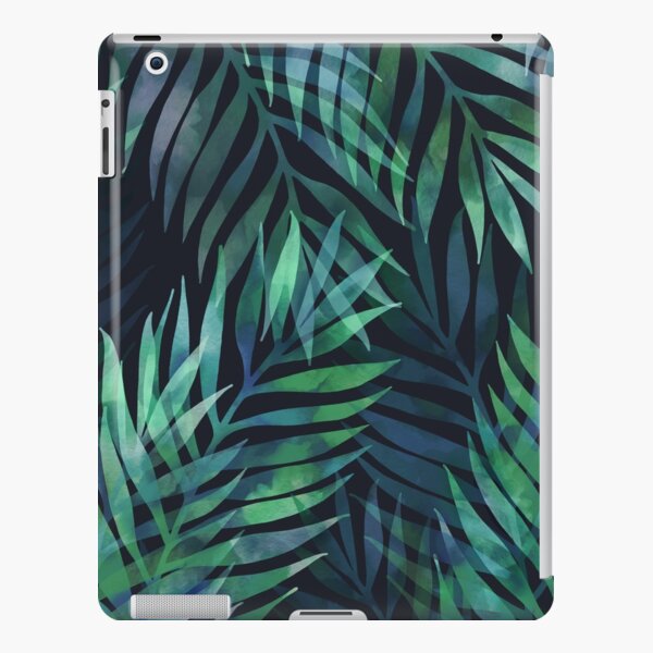 Dark green palms leaves pattern iPad Snap Case